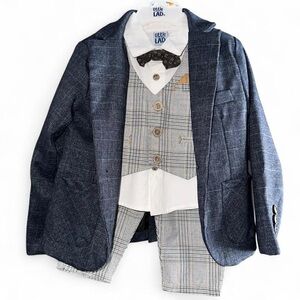 New Boys' Classic Navy Suit Set